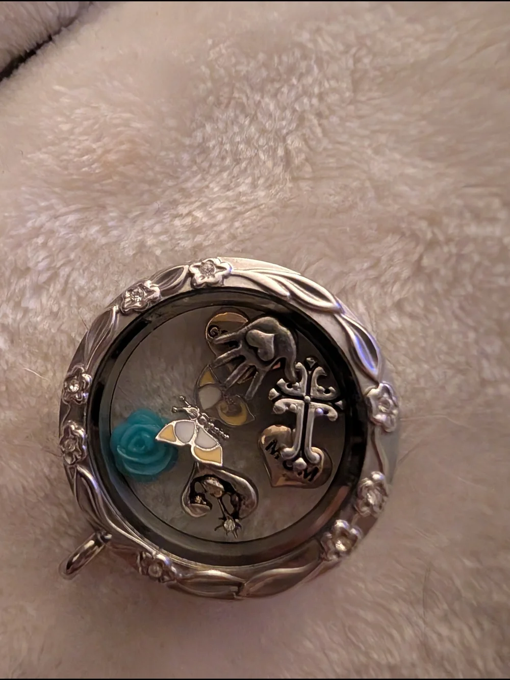 Origami Owl Living Locket - Floral Twist Motherhood Set